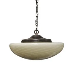 Large Murano Glass Swirl Pendant Light