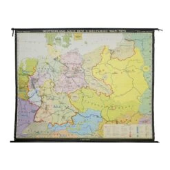 1945-1970 Deutschland Nach Dem 2. Weltkrieg Germany After WWll Map