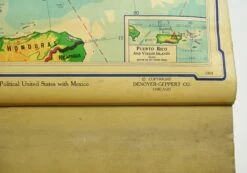 1964 Denoyer Geppert Series Canvas Mid America Roll Up Map 16 1964 Denoyer Geppert Series Canvas Mid America Roll Up Map -OGT Sale Store globes maps for sale q283332