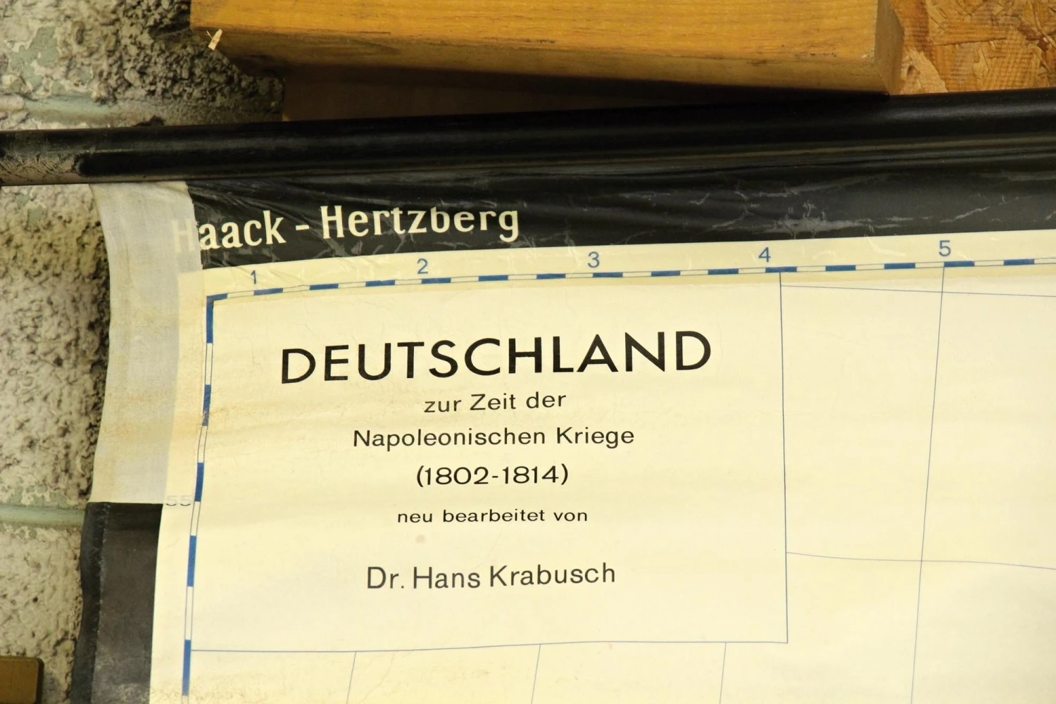 Antique Deutschland Germany Wall School Map 4 Antique Deutschland Germany Wall School Map - Image 2