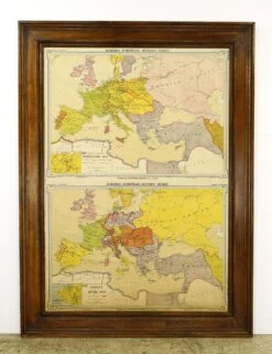 Oak Framed Historical Map Of Europe From 1810-1815