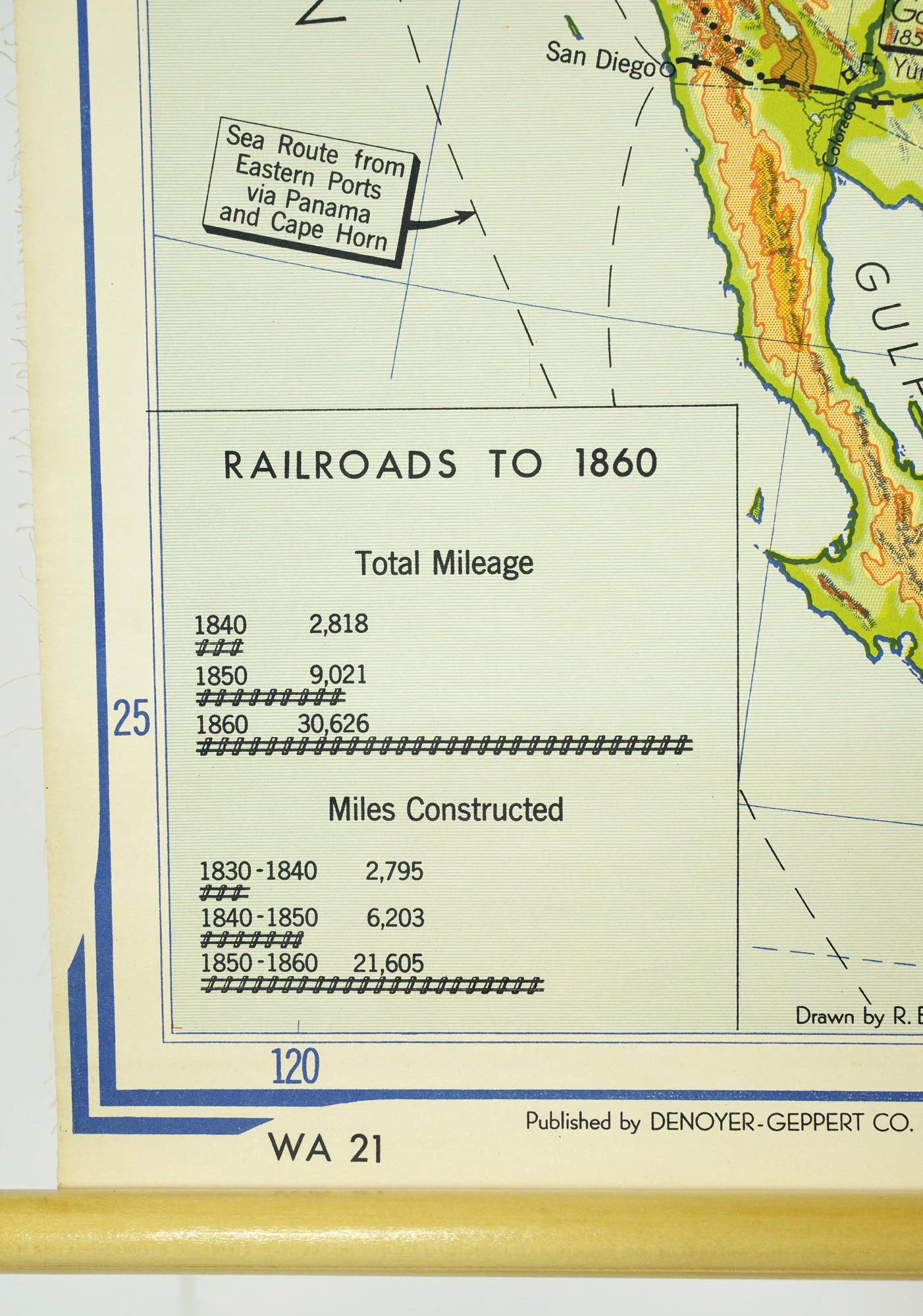 1957 Our America Background And Development Canvas Roll Up Map 4 1957 Our America Background And Development Canvas Roll Up Map - Image 2