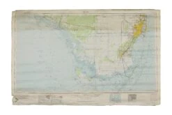 Vintage 1962 US Geological Survey Paper Map Of Miami