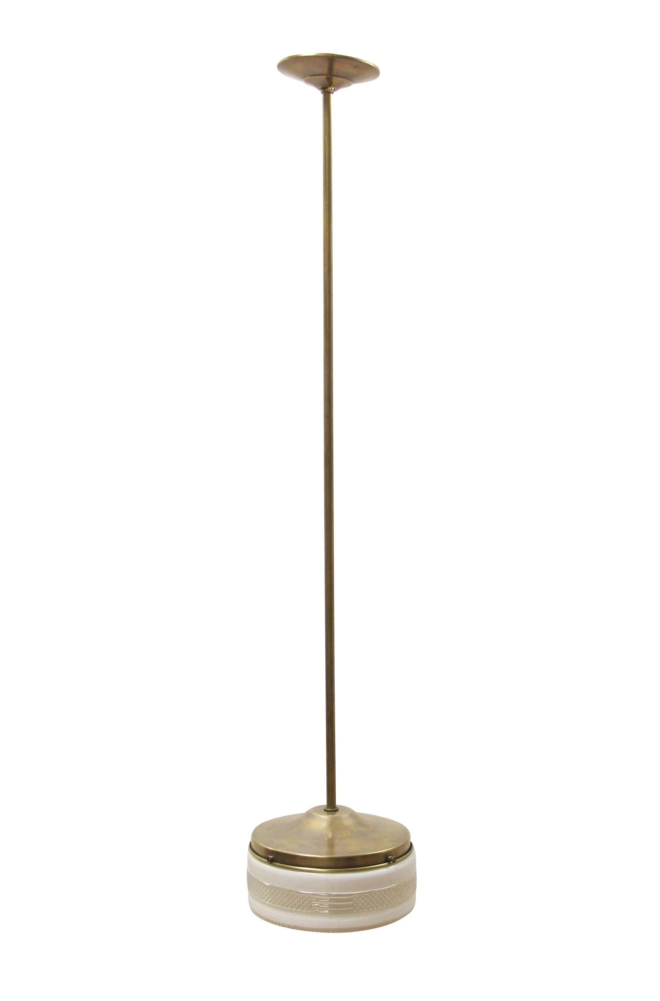 Mid Century 8.5 In. Glass Globe Brass Pole Pendant Light 3 Mid Century 8.5 In. Glass Globe Brass Pole Pendant Light
