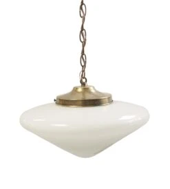 Mid Century Cone Shaped School House Light