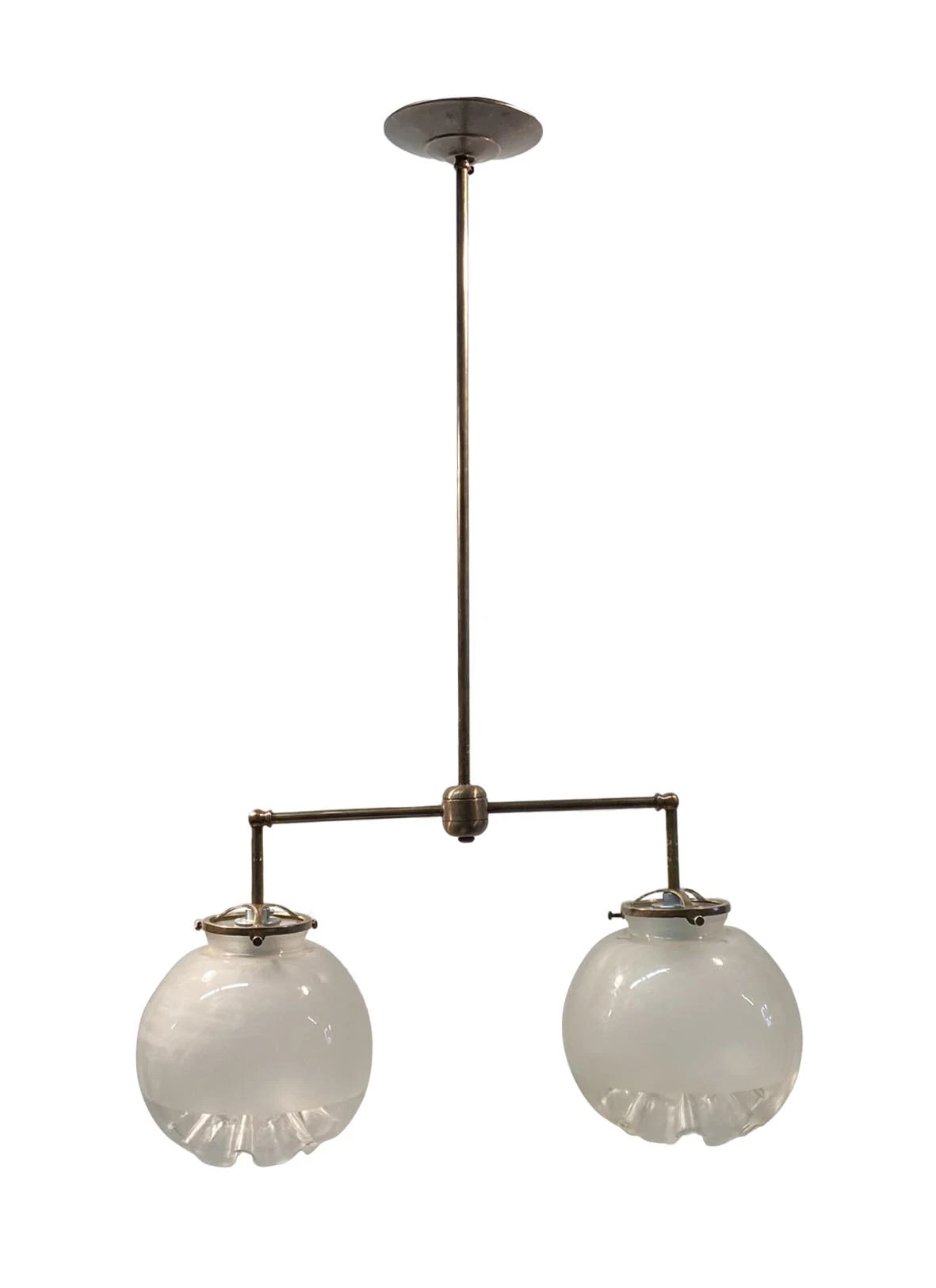 Mid Century Double Waffle Globe Pendant Light 3 Mid Century Double Waffle Globe Pendant Light