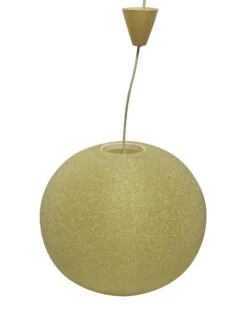Mid Century Pale Yellow French Arctic Ball Light