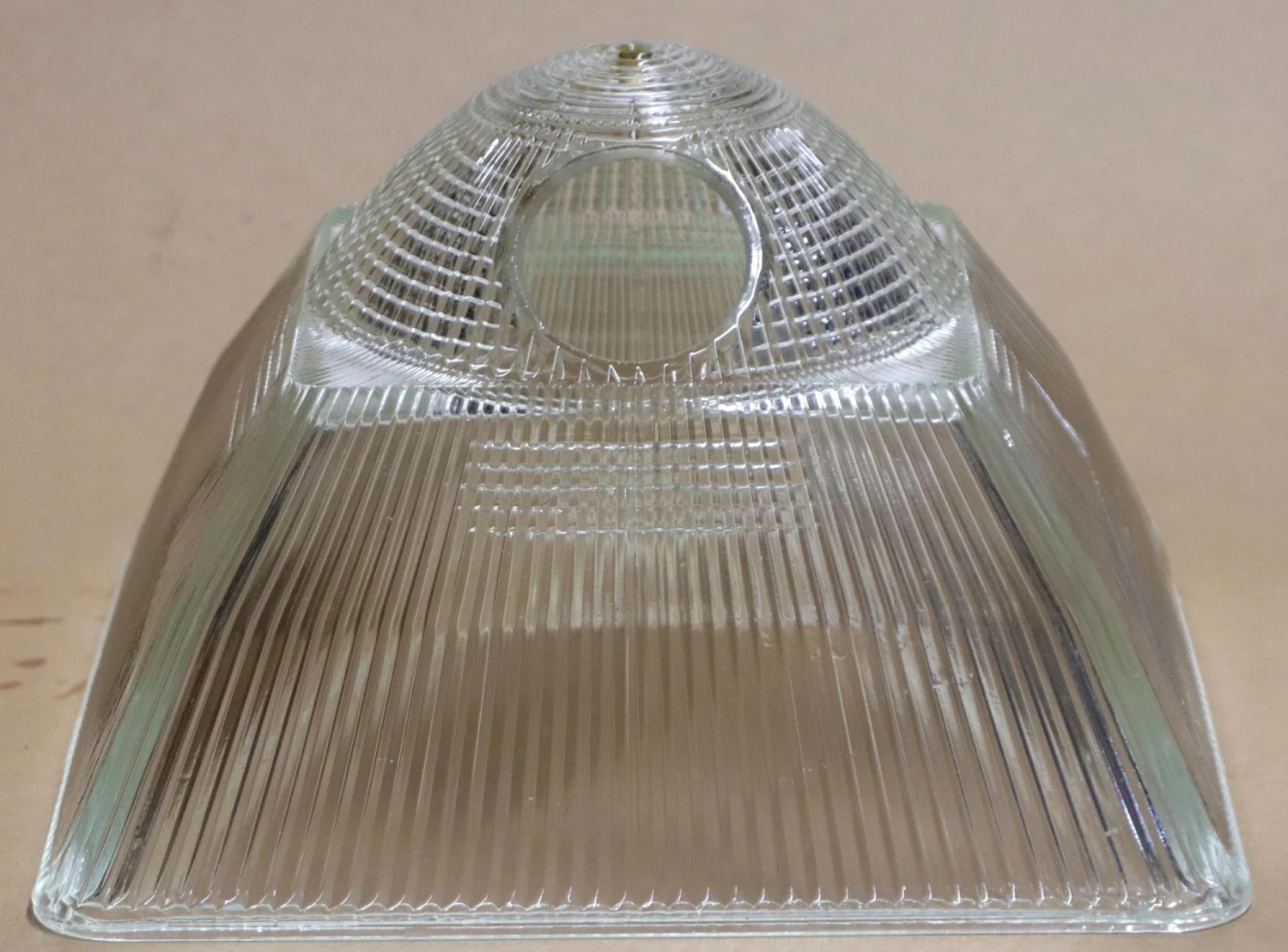 Antique Square Holophane 45 Degree Offset Rimless Shade 4 Antique Square Holophane 45 Degree Offset Rimless Shade - Image 2