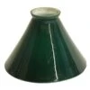 Vintage 6.25 In. Green Emeralite Glass Shade