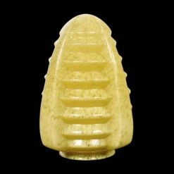 Vintage European Art Deco 9.75 In. Yellow Glass Globe