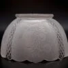 Vintage Frosted Floral Glass Gas Lamp Replacement Shade
