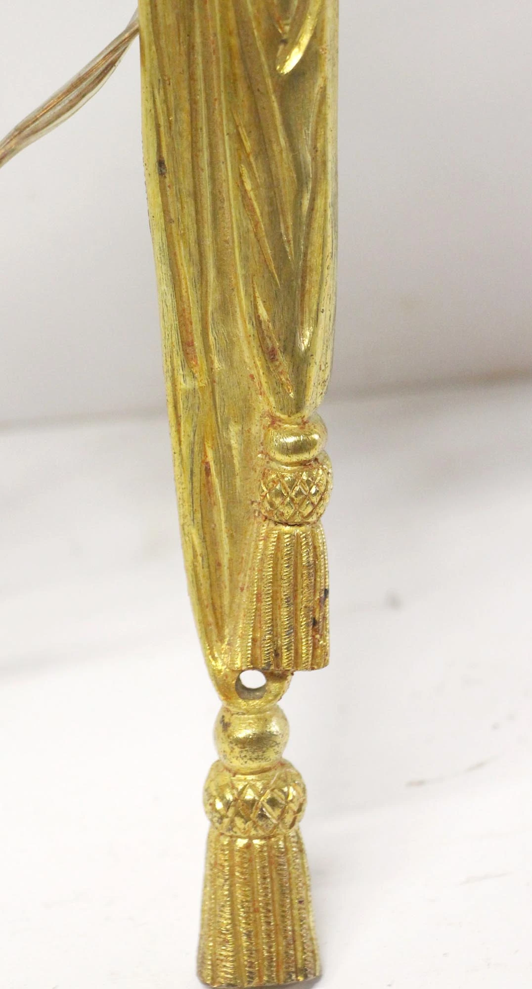 Antique Gilded French Brass 2 Arm Wall Sconce 7 Antique Gilded French Brass 2 Arm Wall Sconce - Image 5