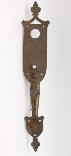Antique Arts & Crafts 19.5 In. Bronze Entry Door Pull 15 Antique Arts & Crafts 19.5 In. Bronze Entry Door Pull -OGT Sale Store h138519a 07