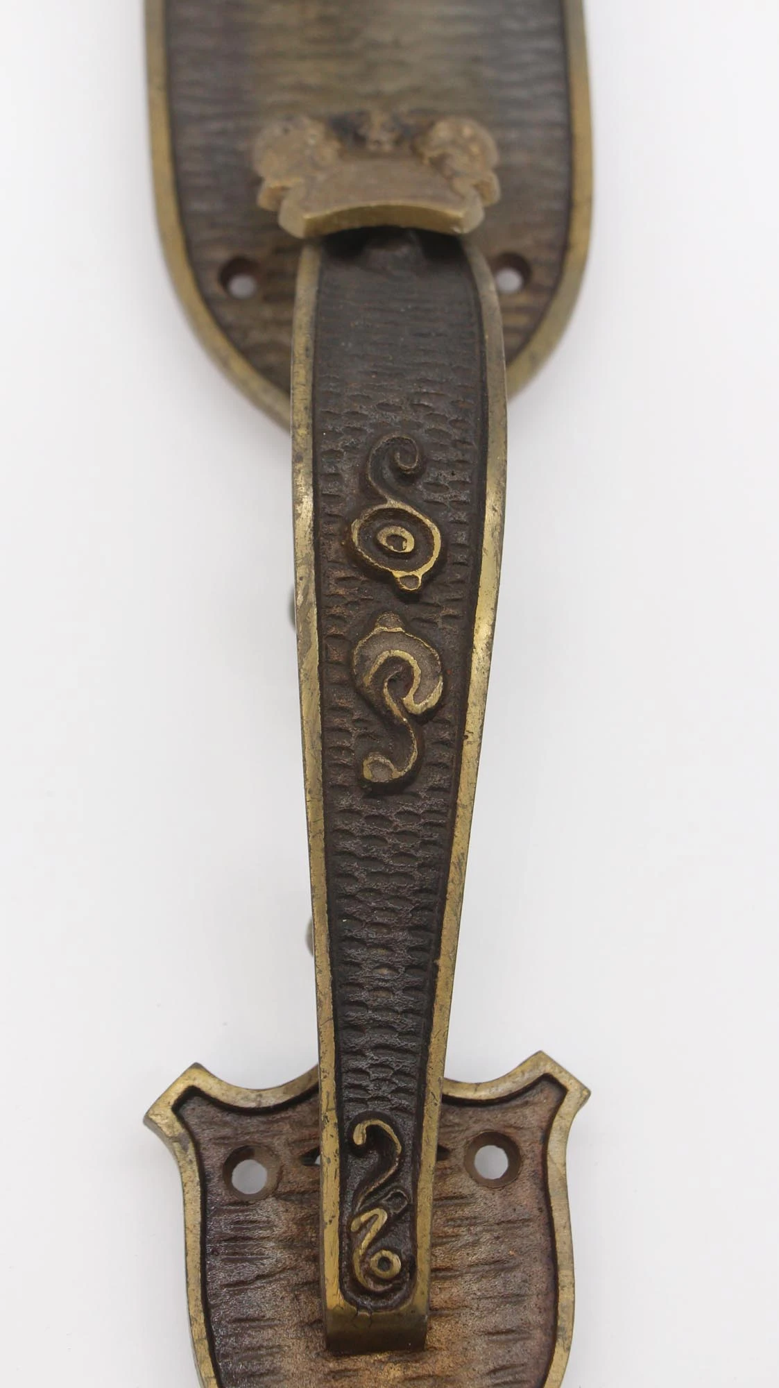 Pair Of 19.5 In. Bronze Arts & Crafts Entry Door Pulls 6 Pair Of 19.5 In. Bronze Arts & Crafts Entry Door Pulls - Image 4