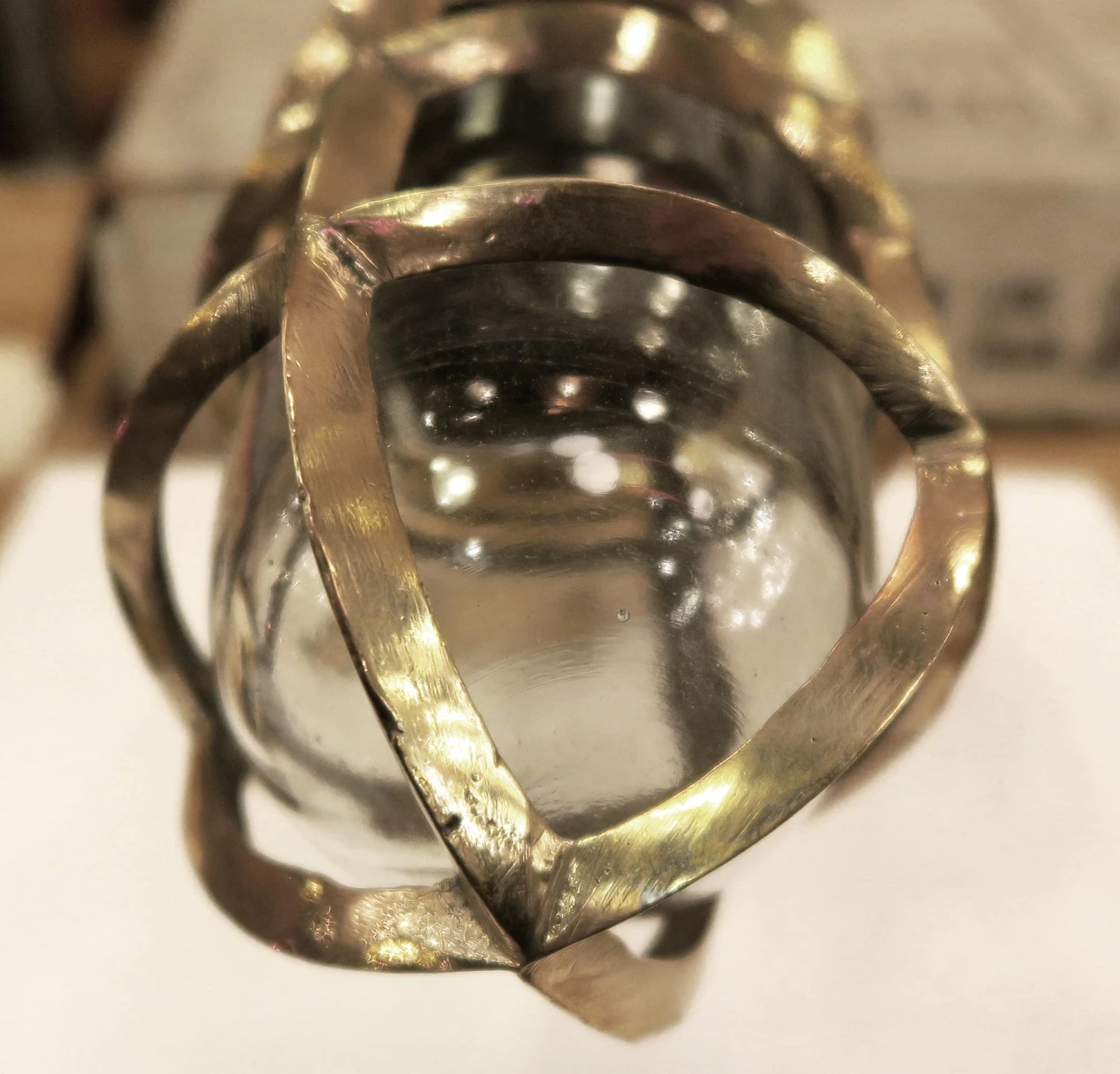 Polished Brass Cage Nautical Ship Wall Mount Sconce 8 Polished Brass Cage Nautical Ship Wall Mount Sconce - Image 6