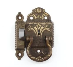 Antique 4 In. Aesthetic Bronze Left Ice Box Latch