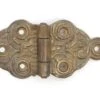 Antique 4 In. Victorian Bronze Offset Ice Box Hinge