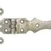 Antique 8.5 In. Nickel Over Bronze Ice Box Hinge