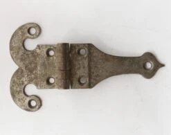 Antique Nickel Plated Brass Ice Box Hinge