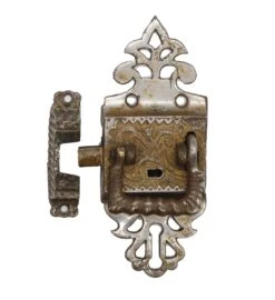 Antique Right Hand Victorian Brass Ice Box Latch