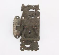Antique Victorian Griffin Bronze Ice Box Latch