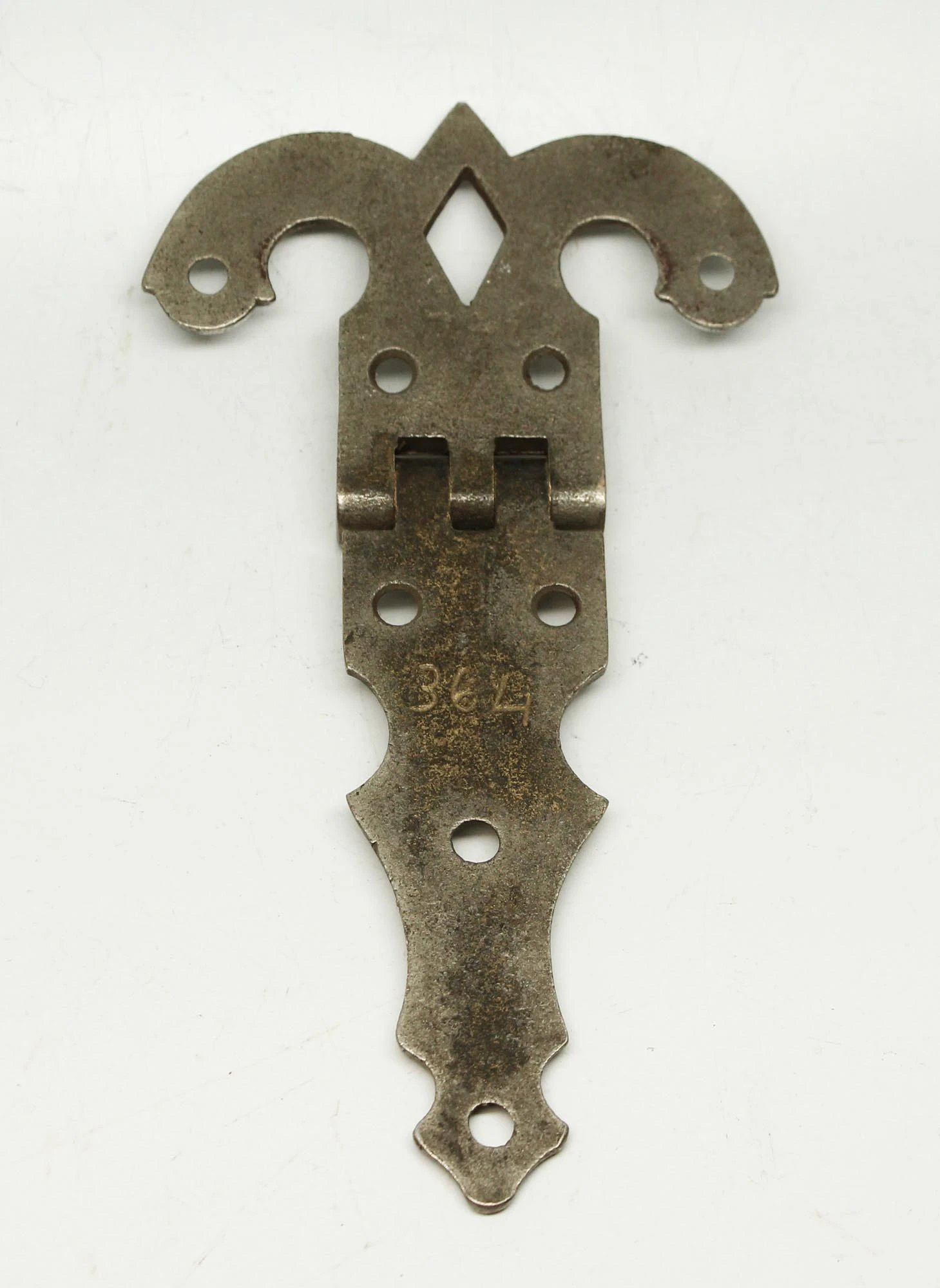 Vintage Nickel Finish Ice Box Hinge 5 Vintage Nickel Finish Ice Box Hinge - Image 3