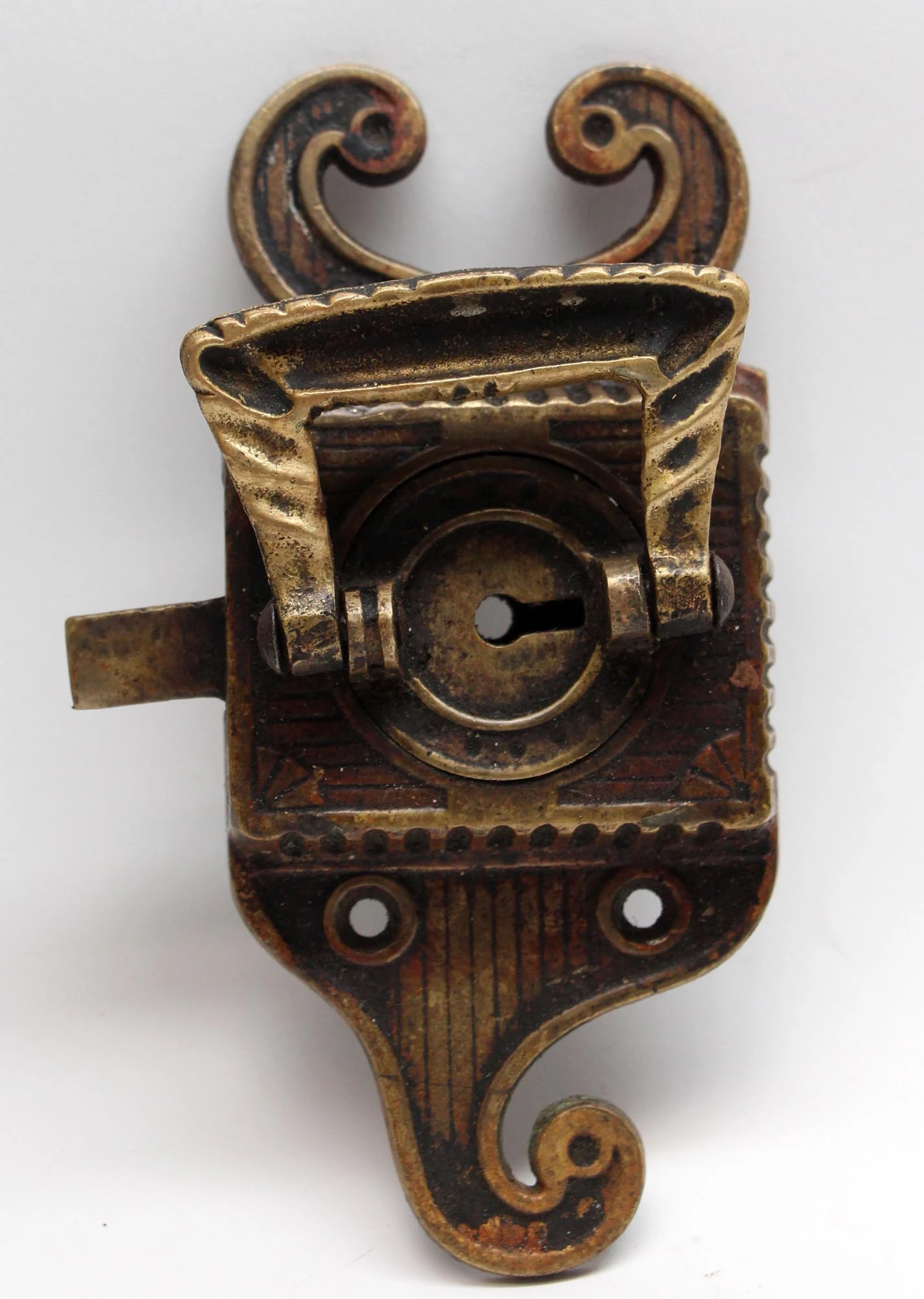 Antique Jewett Bronze Ice Box Latch 5 Antique Jewett Bronze Ice Box Latch - Image 3