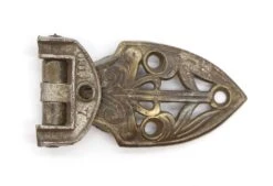 Antique 3.875 In. Art Nouveau Nickeled Bronze Offset Ice Box Hinge -OGT Sale Store ice box hardware for sale q286947