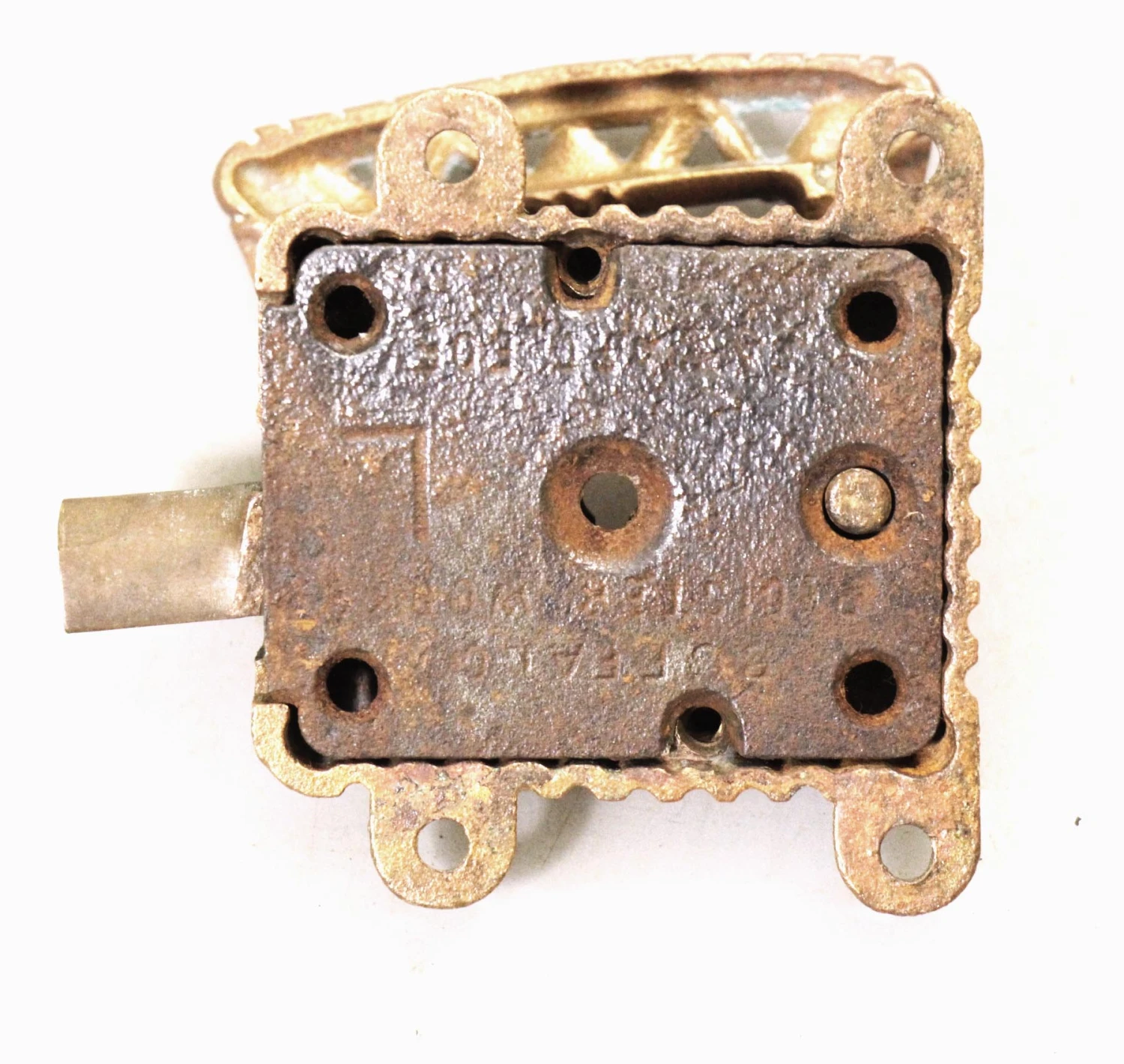 Antique Victorian Bronze Ice Box Latch 4 Antique Victorian Bronze Ice Box Latch - Image 2
