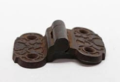 Antique Iron Ornate Ice Box Offset Hinge -OGT Sale Store ice box hardware n232824