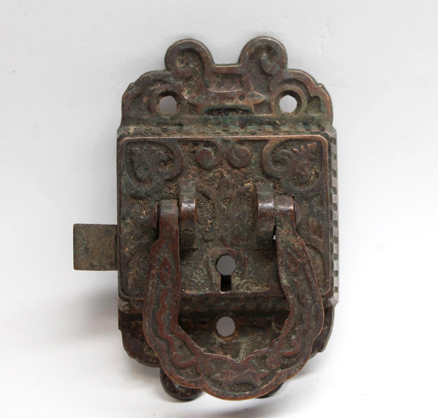 Antique Bronze Left Side Ice Box Latch 4 Antique Bronze Left Side Ice Box Latch - Image 2