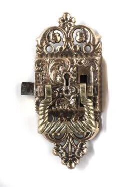 Oversized Complete Brass Ice Box Latch