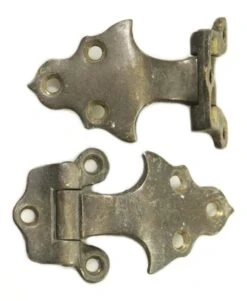 Pair Of Offset Arts & Crafts Style Ice Box Hinges