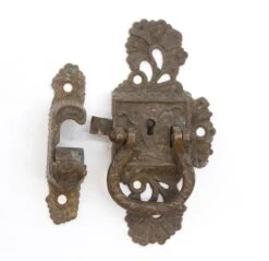 Antique Art Nouveau Bronze Left Handed Ice Box Latch 8 Antique Art Nouveau Bronze Left Handed Ice Box Latch -OGT Sale Store ice box hardware q285629