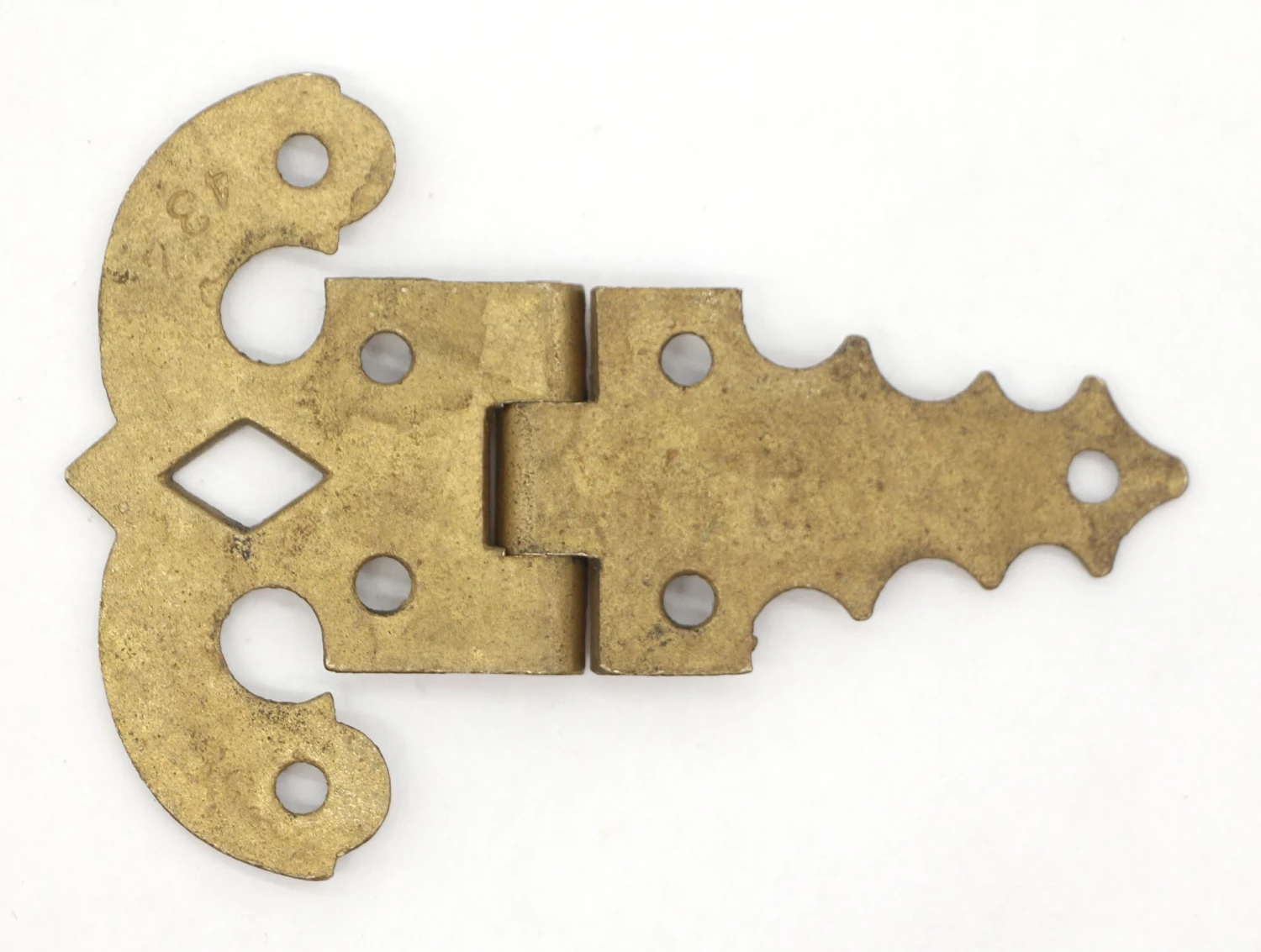 Vintage 4.625 In. Brass Ice Box Hinge 4 Vintage 4.625 In. Brass Ice Box Hinge - Image 2