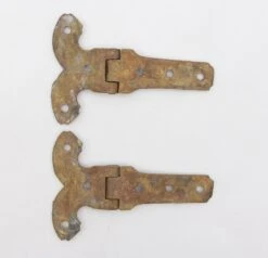 Pair Of Antique 6 In. Brass Ice Box Door Hinges 7 Pair Of Antique 6 In. Brass Ice Box Door Hinges -OGT Sale Store ice box hardware q287644