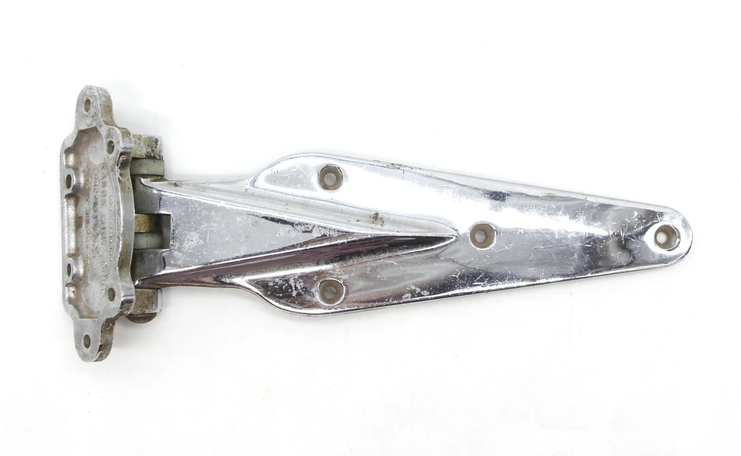 Vintage 13 In. Chrome Brass Ice Box Door Hinge 4 Vintage 13 In. Chrome Brass Ice Box Door Hinge - Image 2