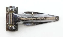 Vintage 7.75 In. Chrome Over Brass Ice Box Hinge