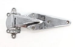 Vintage 9.75 In. Kason Chrome Plated Brass Ice Box Hinge