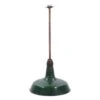 18 In. Green Enameled Steel Industrial Factory Pole Pendant Light 2 18 In. Green Enameled Steel Industrial Factory Pole Pendant Light -OGT Sale Store industrial commercial 18 in green enameled steel industrial factory pole pendant light q276185