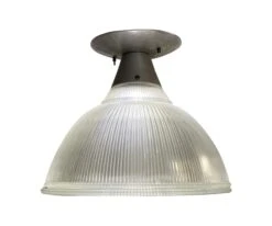 1940s 16 In. Holophane Flush Mount Kitchen Fixture