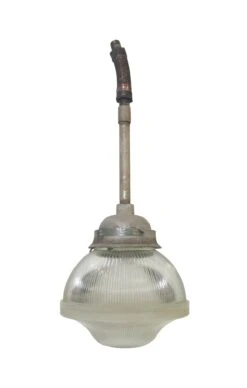 Crouse Hinds Industrial Pendant Light With Holophane Glass