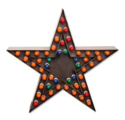 Custom Made Multi Speed Black Blinking Metal Star Light