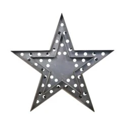 Custom Made Steel Frame Star Shaped Light