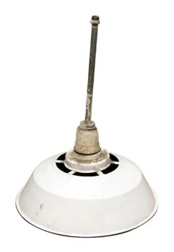 Factory White Metal Shade Pole 20 In. Pendant Light