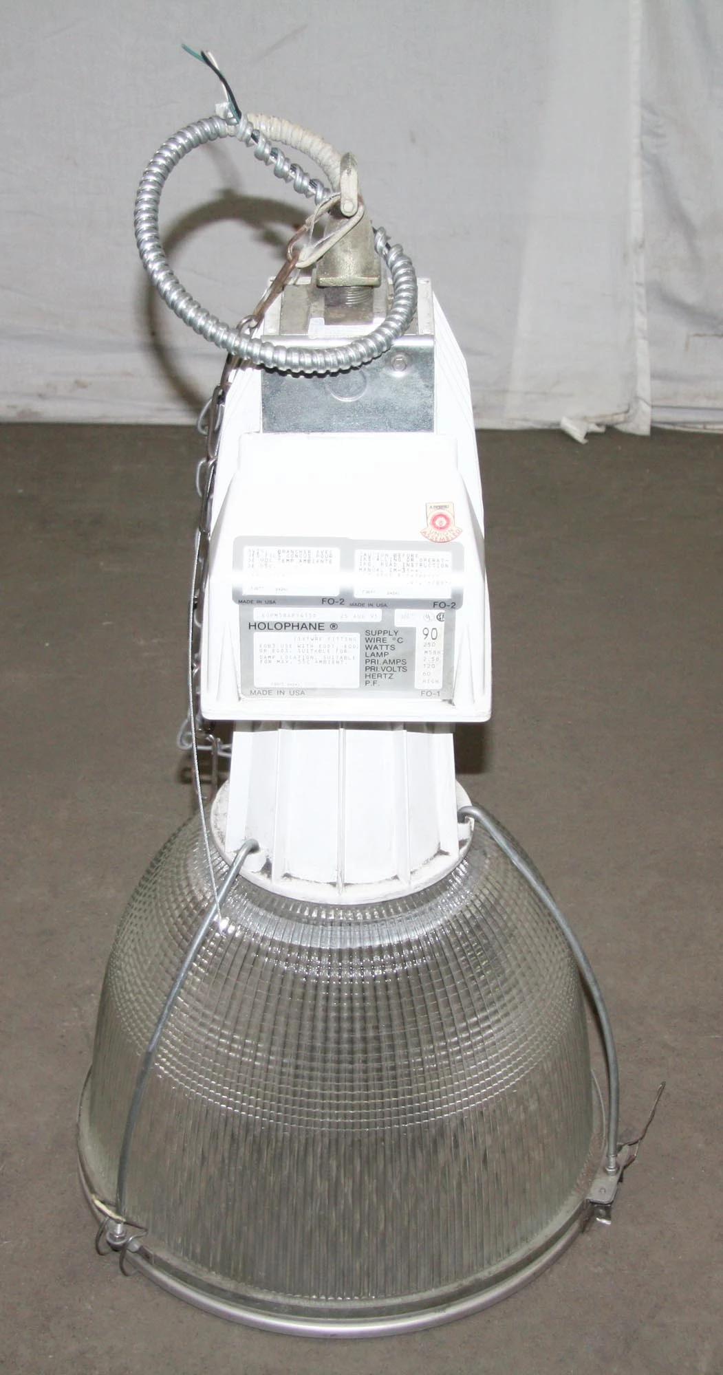 Reclaimed Holophane Warehouse Light 5 Reclaimed Holophane Warehouse Light - Image 3