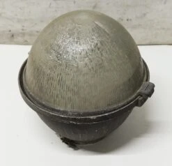 1930s Pair Of Holophane & Aluminum Street Light Globes 12 1930s Pair Of Holophane & Aluminum Street Light Globes -OGT Sale Store industrial commercial for sale p263067