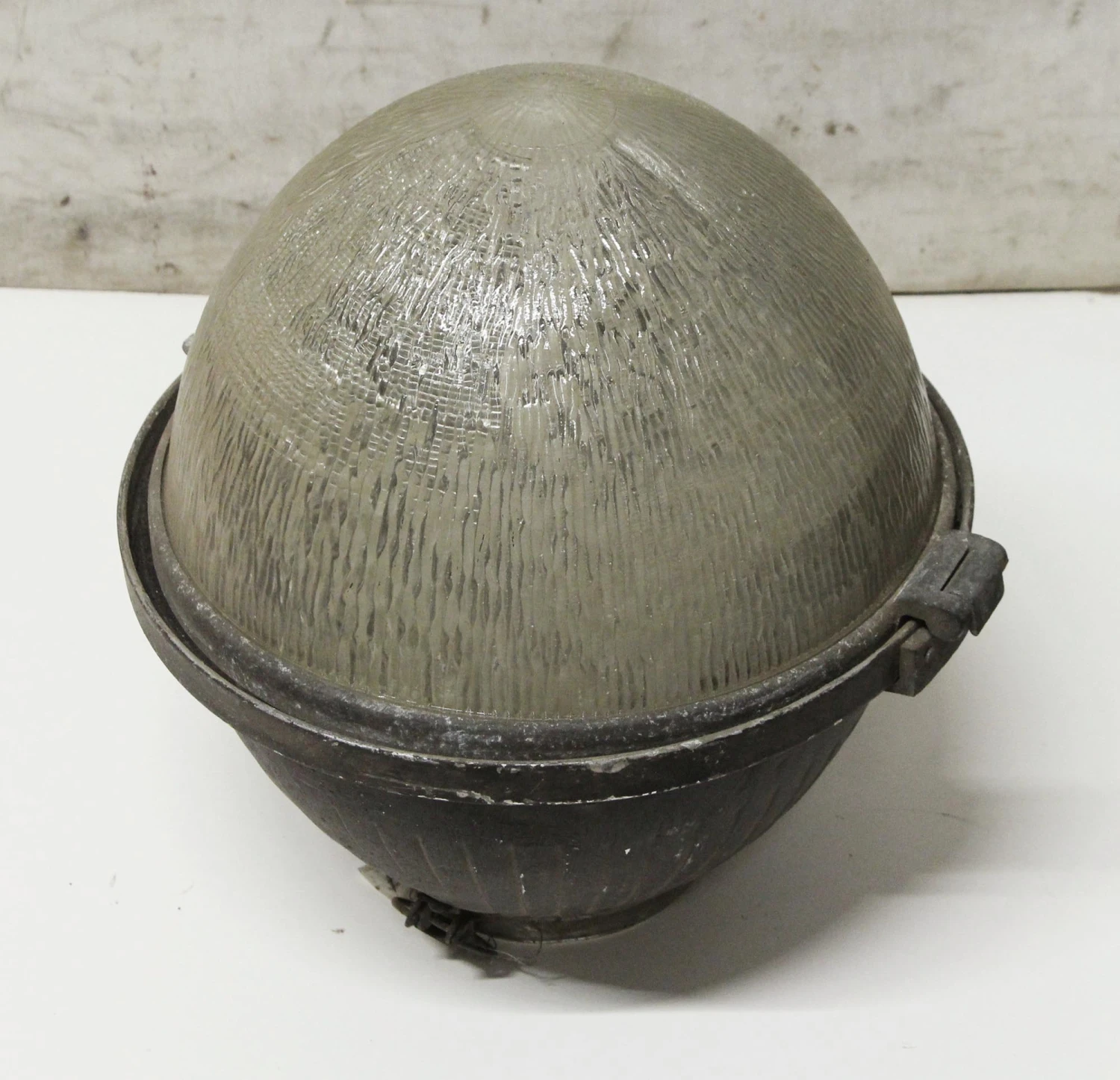 1930s Pair Of Holophane & Aluminum Street Light Globes 5 1930s Pair Of Holophane & Aluminum Street Light Globes - Image 3