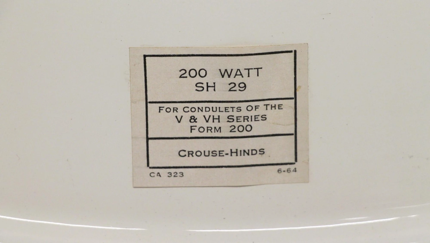 Old New Stock White Enameled Light Shade 5 Old New Stock White Enameled Light Shade - Image 3