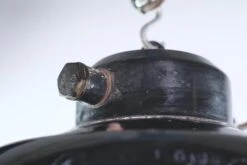 Reclaimed Enameled Steel Frosted Glass Industrial Cage Light -OGT Sale Store industrial commercial for sale q275979